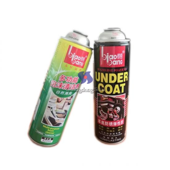 foam cleaner aerosol tin can