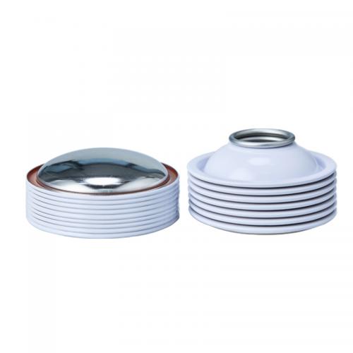 Китай OEM Custom Diameter 65mm White Coating Tin Aerosol Can Lids Cone and Dome Производитель